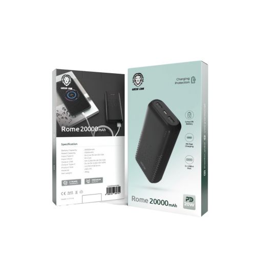 فروشگاه آنلاین نخلینو   - پاوربانک رم 20000 میلی آمپر Rome PowerBank 20000mAh